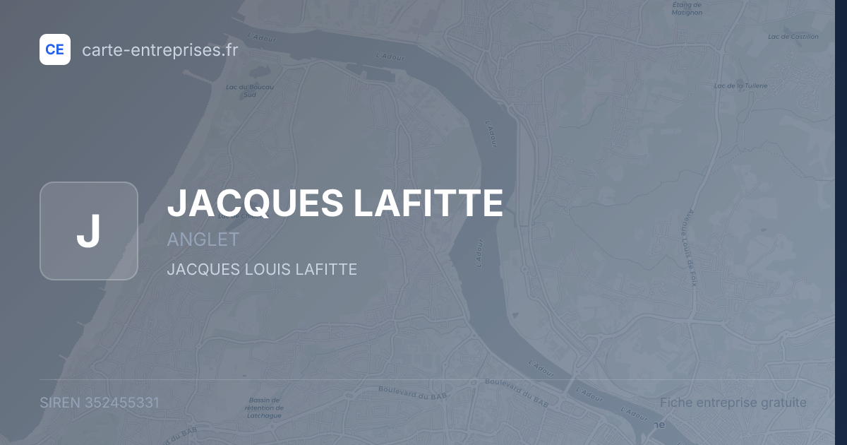 JACQUES LAFITTE — 352455331 — fiche entreprise