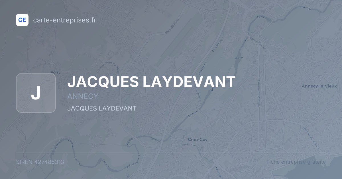 JACQUES LAYDEVANT — 427485313 — fiche entreprise