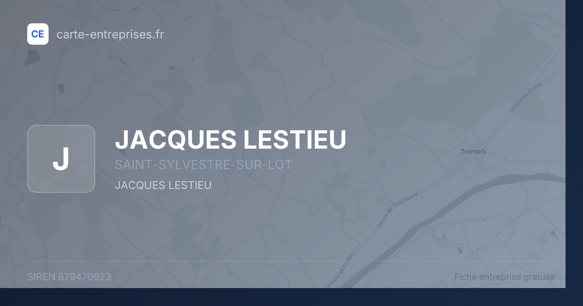 JACQUES LESTIEU — 879470623 — fiche entreprise