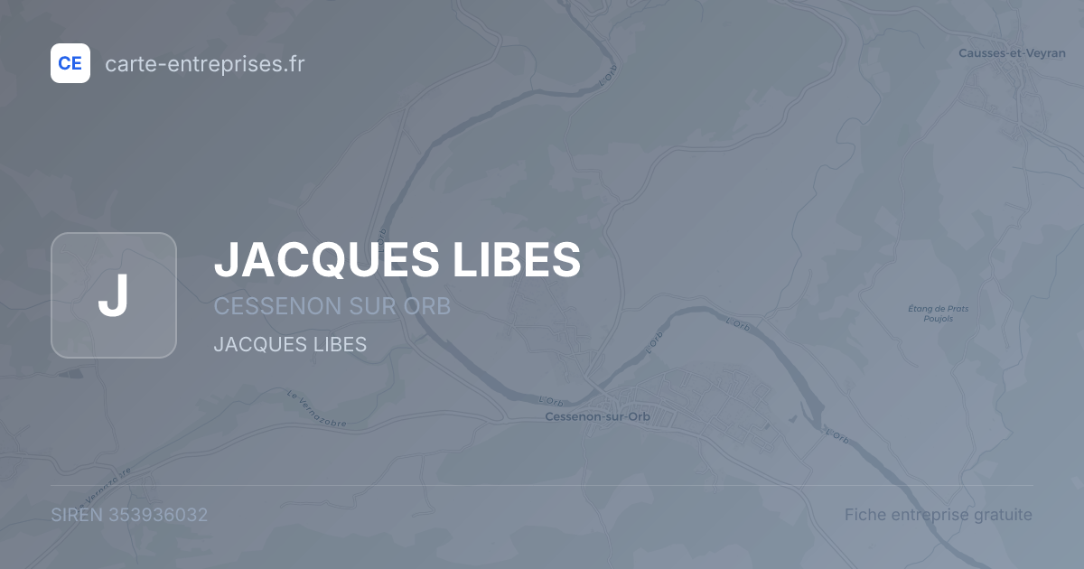 JACQUES LIBES — 353936032 — fiche entreprise
