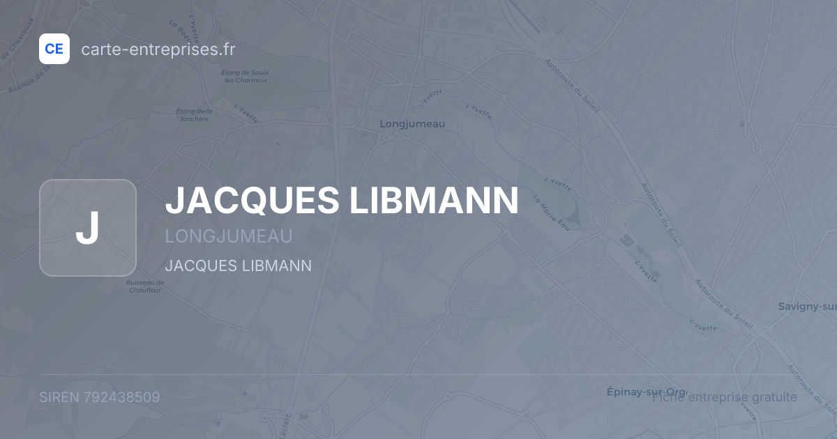 JACQUES LIBMANN — 792438509 — fiche entreprise