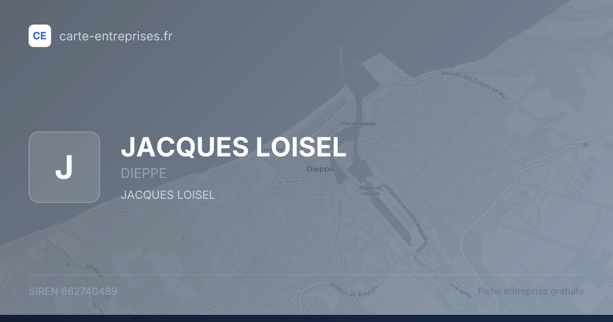 JACQUES LOISEL — 662740489 — fiche entreprise