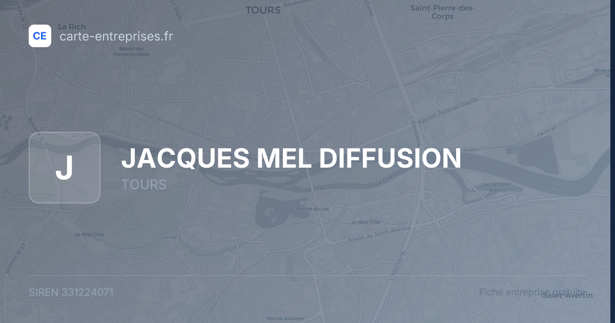 JACQUES MEL DIFFUSION — 331224071 — fiche entreprise