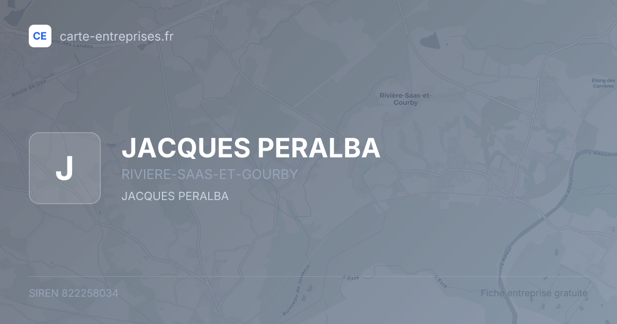 JACQUES PERALBA — 822258034 — fiche entreprise