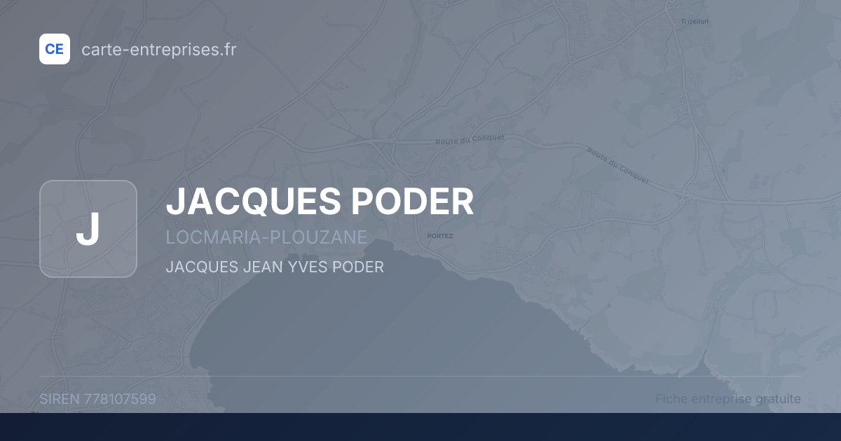 JACQUES PODER — 778107599 — fiche entreprise