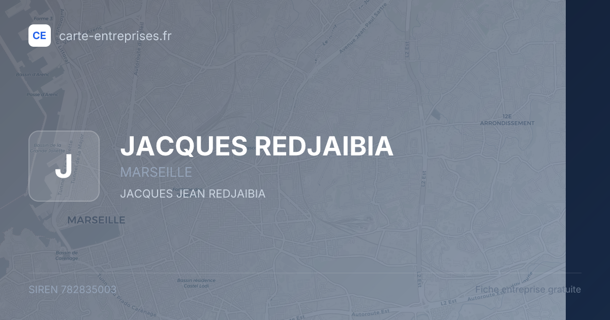 JACQUES REDJAIBIA — 782835003 — fiche entreprise