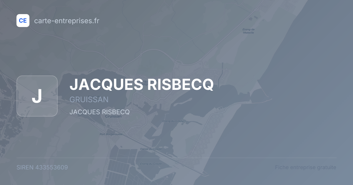 JACQUES RISBECQ — 433553609 — fiche entreprise