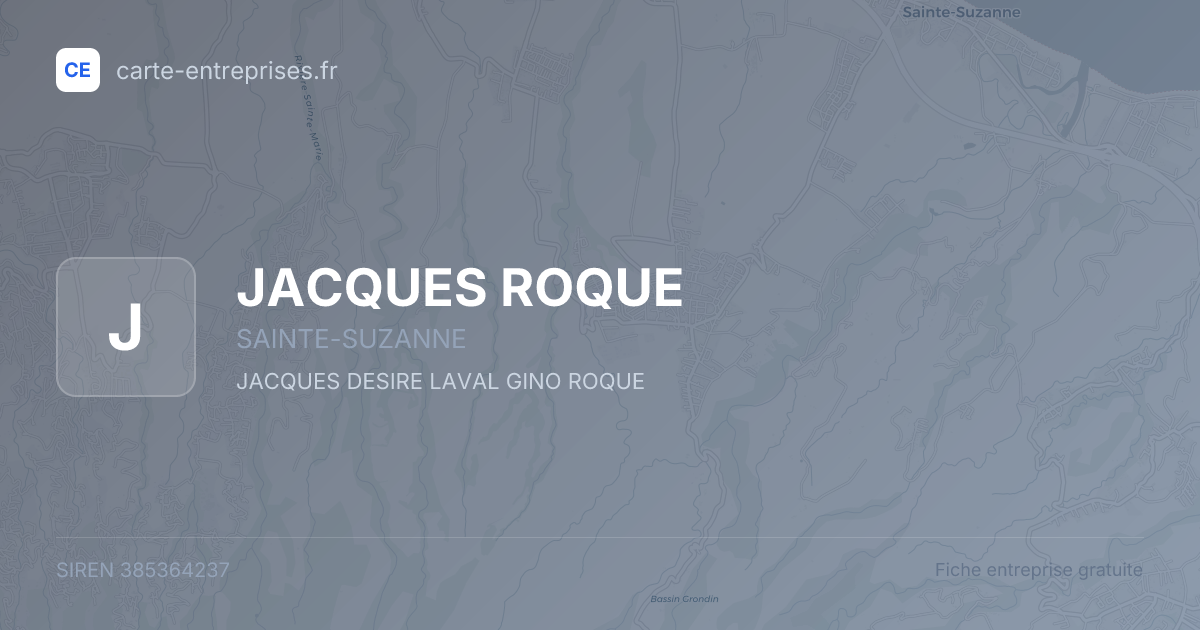 JACQUES ROQUE — 385364237 — fiche entreprise