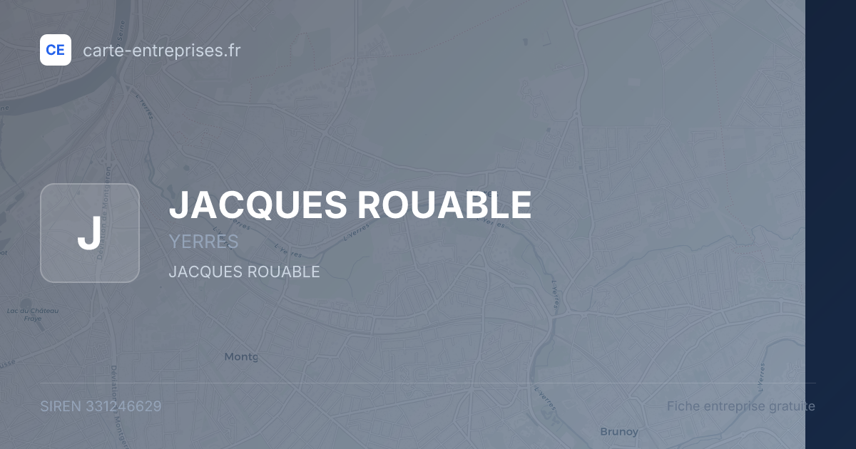 JACQUES ROUABLE — 331246629 — fiche entreprise