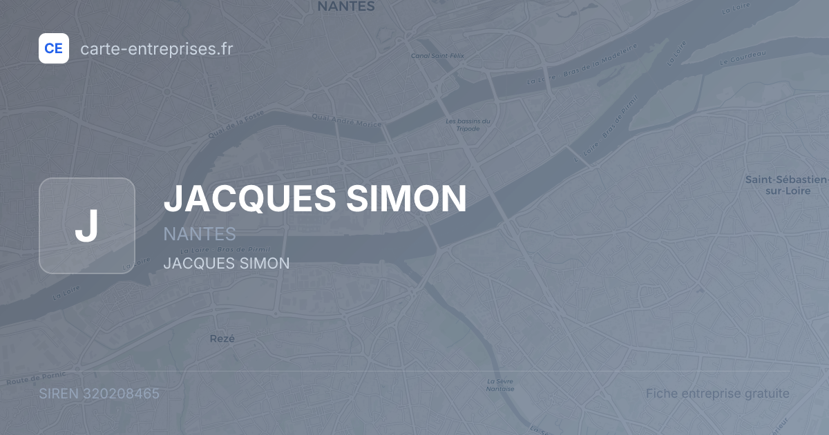 JACQUES SIMON — 320208465 — fiche entreprise
