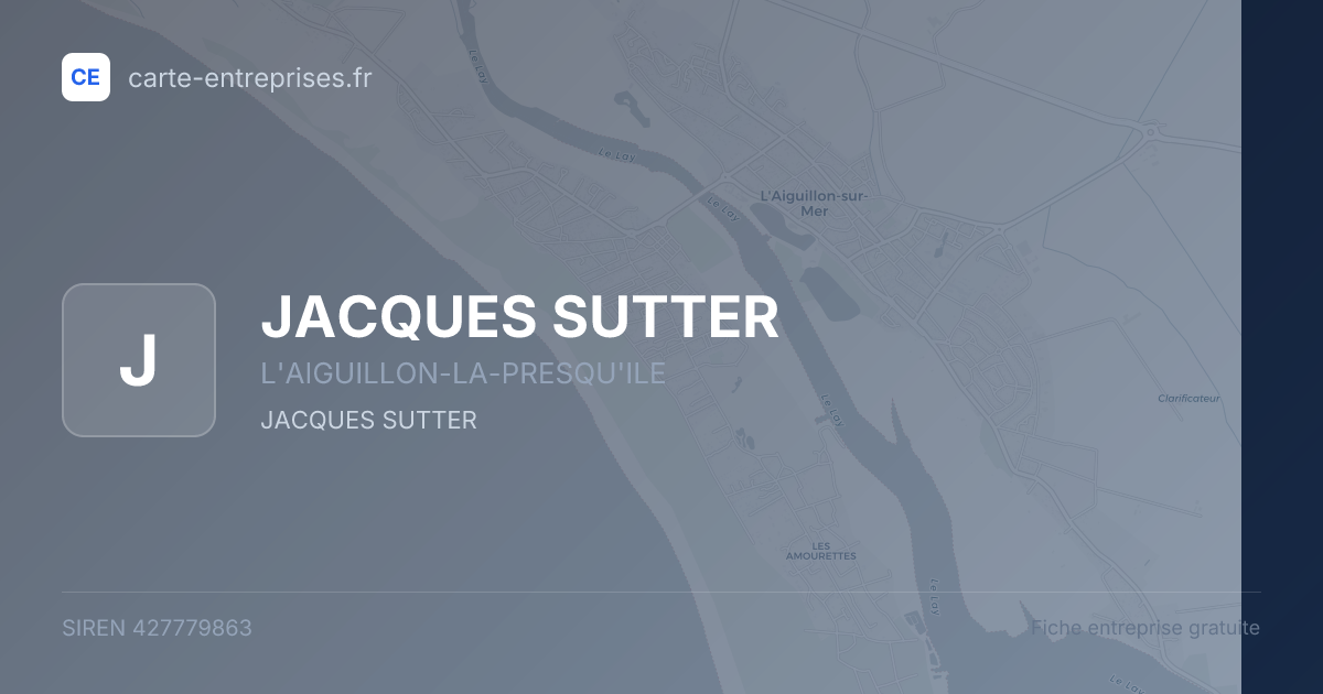 JACQUES SUTTER — 427779863 — fiche entreprise