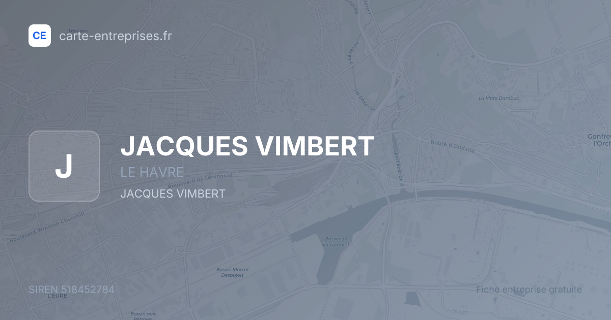 JACQUES VIMBERT — 518452784 — fiche entreprise
