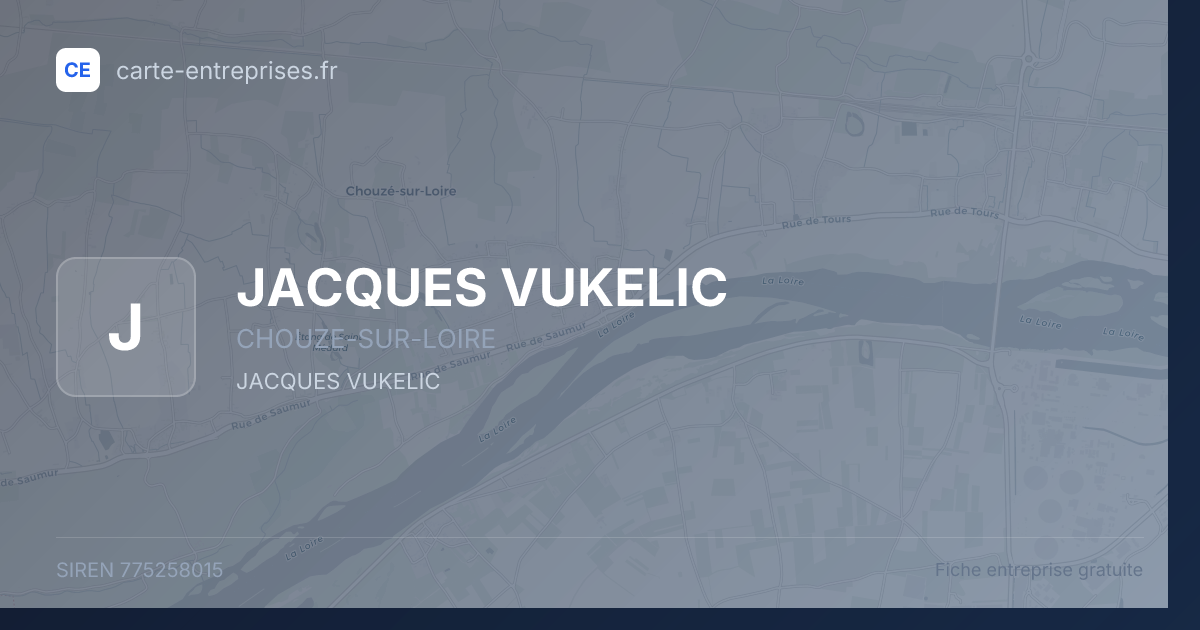 JACQUES VUKELIC — 775258015 — fiche entreprise