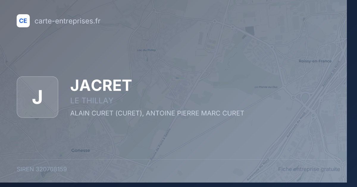 JACRET — 320708159 — fiche entreprise