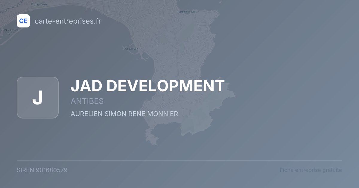 JAD DEVELOPMENT — 901680579 — fiche entreprise