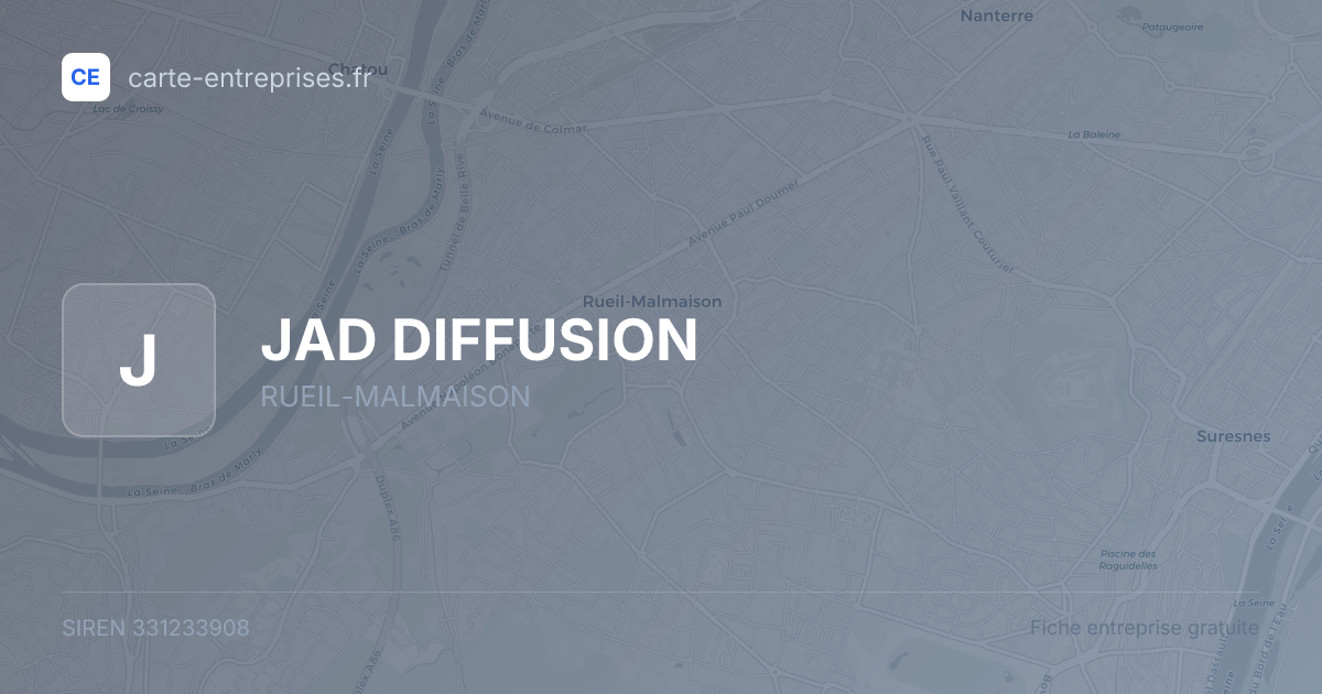JAD DIFFUSION — 331233908 — fiche entreprise