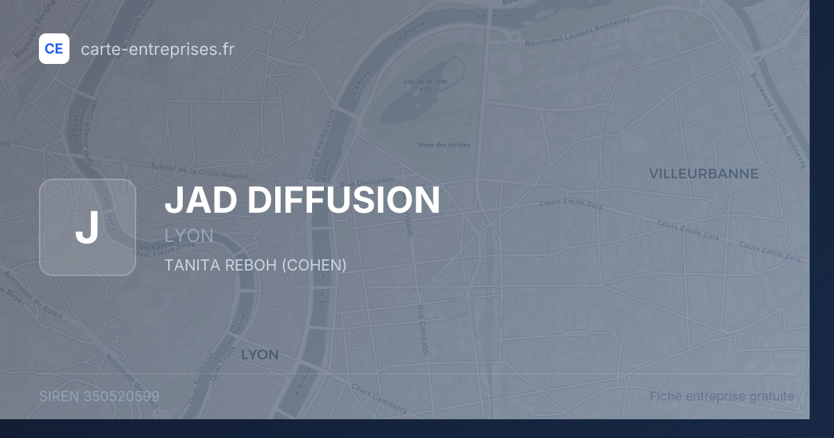 JAD DIFFUSION — 350520599 — fiche entreprise