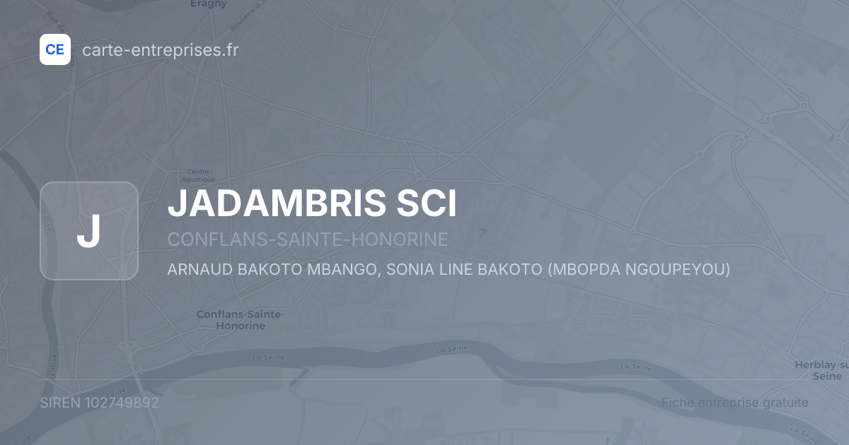 JADAMBRIS SCI — 102749892 — fiche entreprise