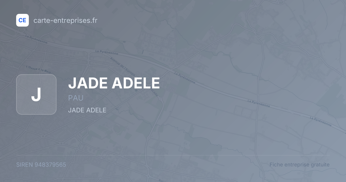 JADE ADELE — 948379565 — fiche entreprise