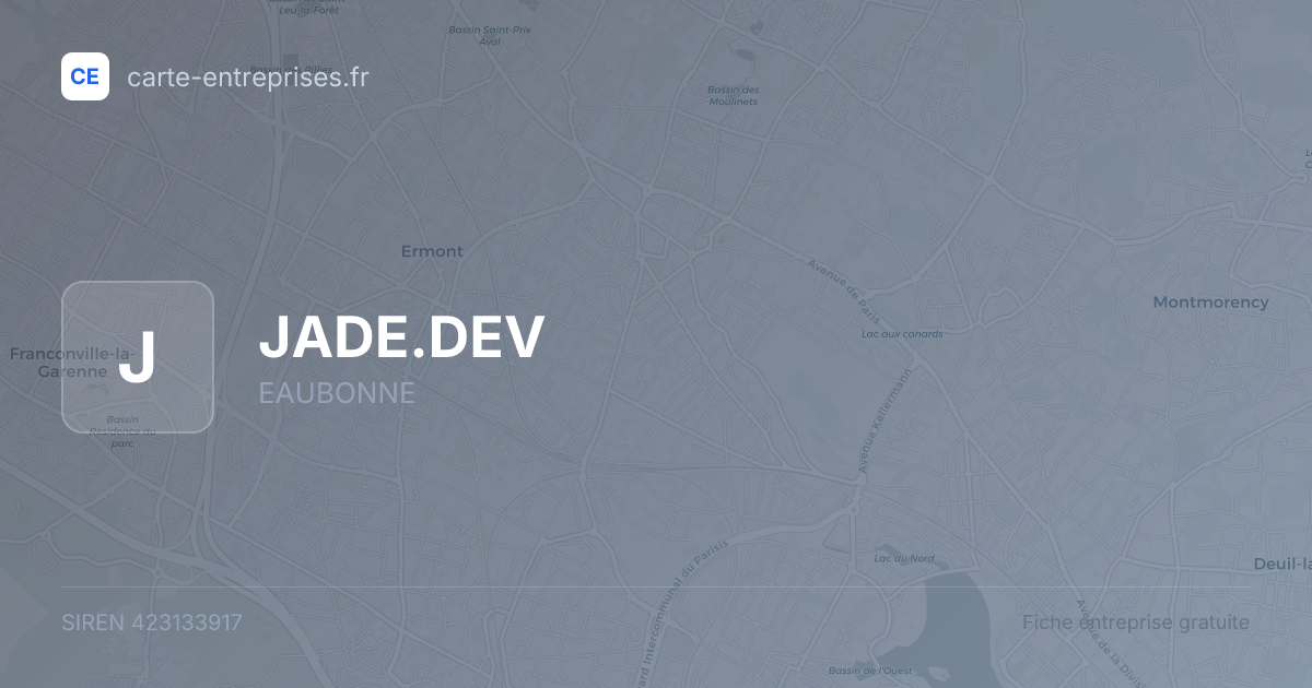JADE.DEV — 423133917 — fiche entreprise