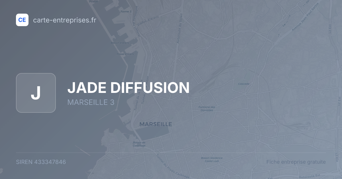 JADE DIFFUSION — 433347846 — fiche entreprise