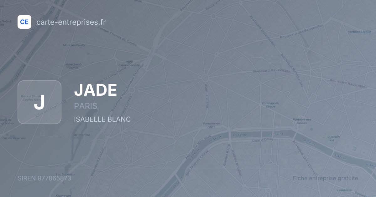 JADE — 877865873 — fiche entreprise