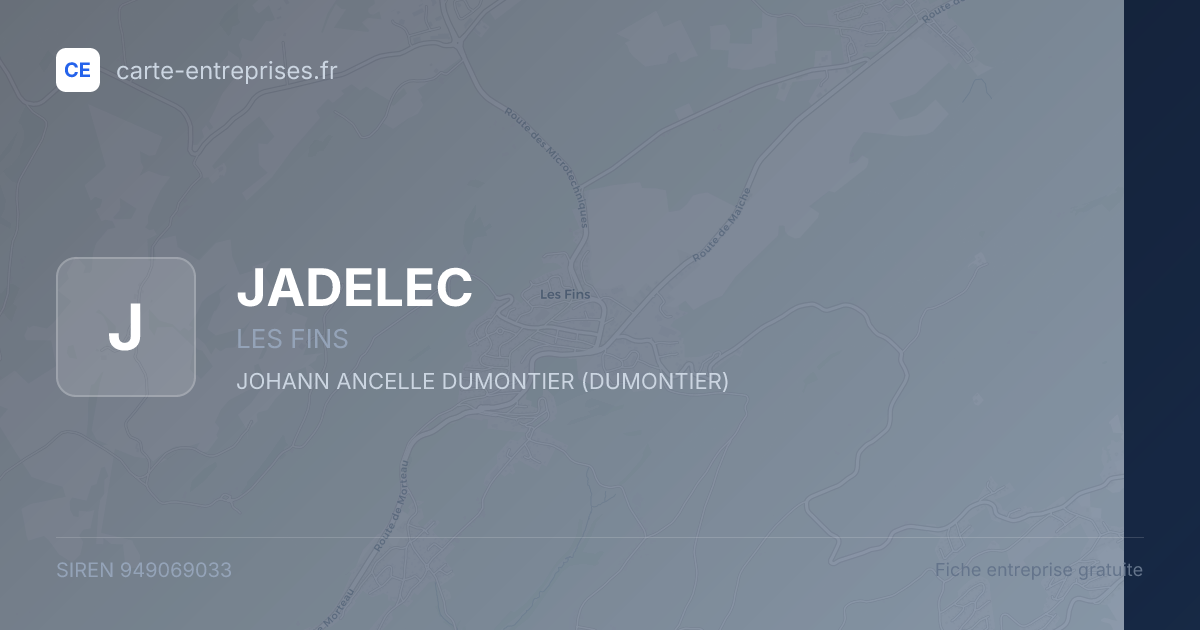 JADELEC — 949069033 — fiche entreprise