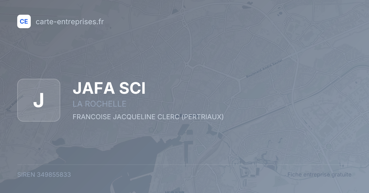 JAFA SCI — 349855833 — fiche entreprise