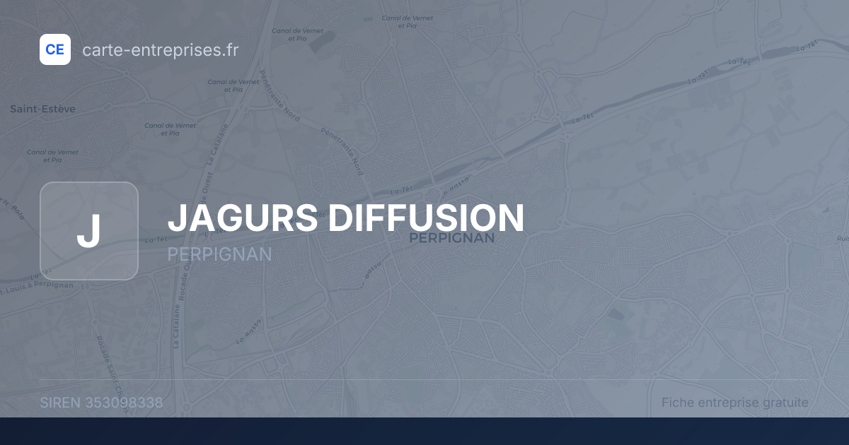 JAGURS DIFFUSION — 353098338 — fiche entreprise