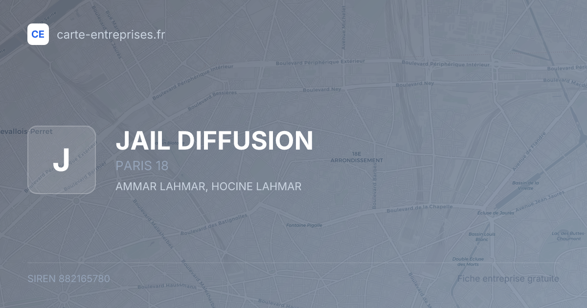 JAIL DIFFUSION — 882165780 — fiche entreprise