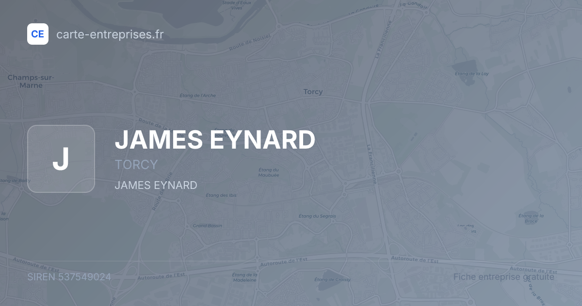 JAMES EYNARD — 537549024 — fiche entreprise
