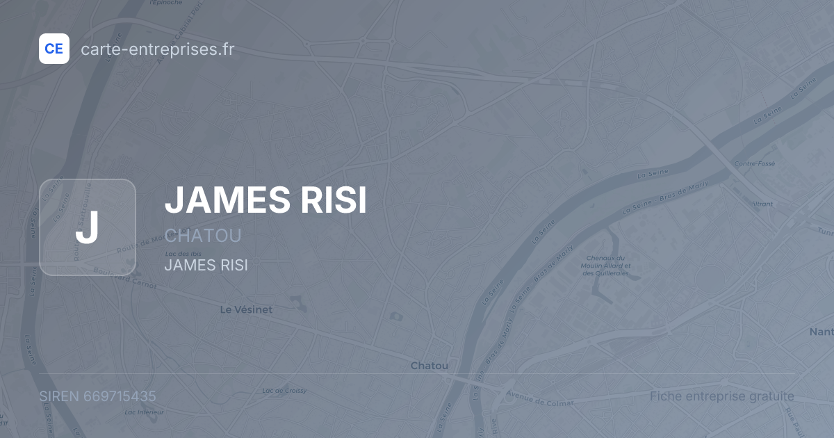 JAMES RISI — 669715435 — fiche entreprise