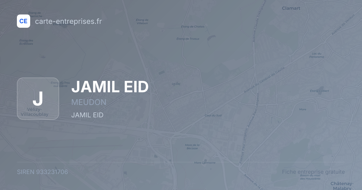 JAMIL EID — 933231706 — fiche entreprise