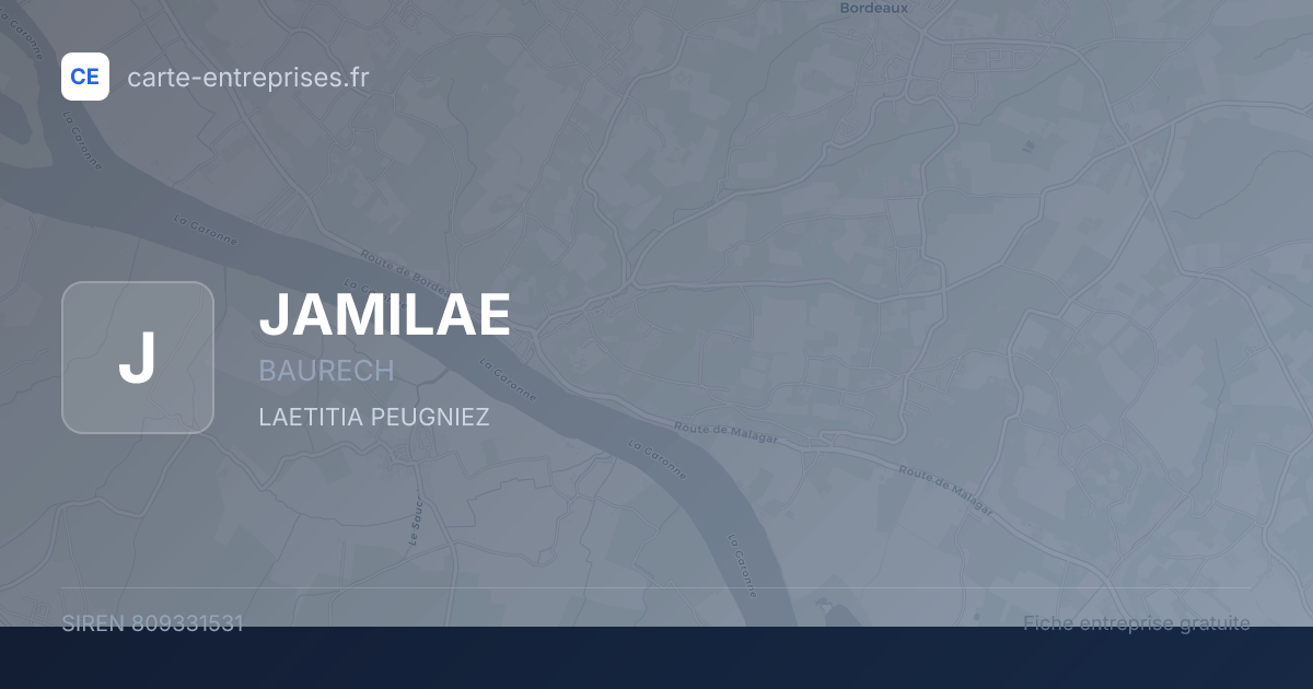 JAMILAE — 809331531 — fiche entreprise