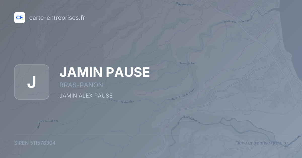 JAMIN PAUSE — 511578304 — fiche entreprise
