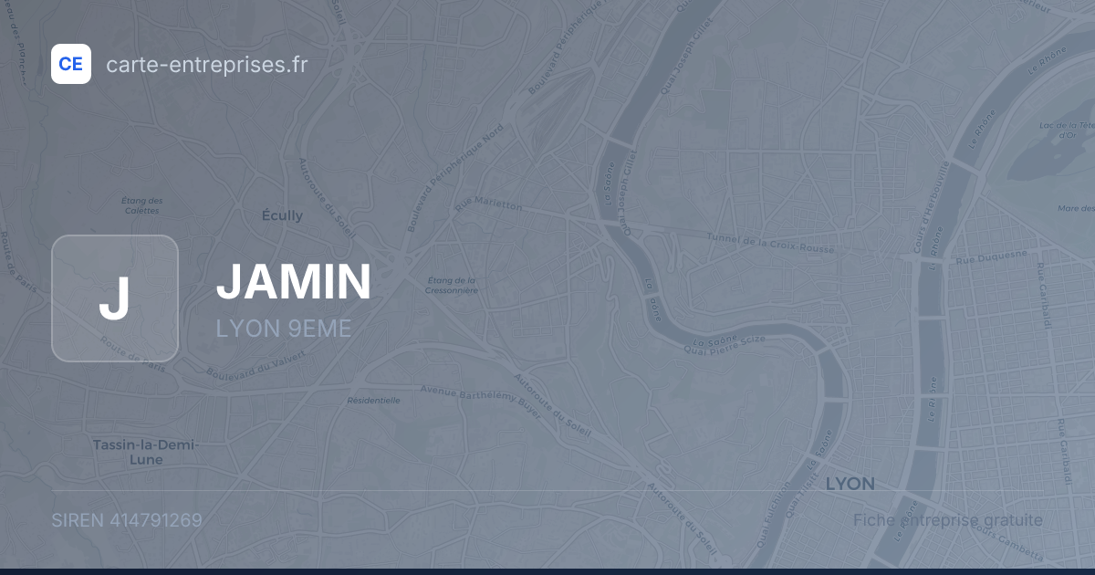 JAMIN — 414791269 — fiche entreprise