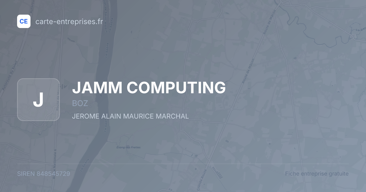 JAMM COMPUTING — 848545729 — fiche entreprise