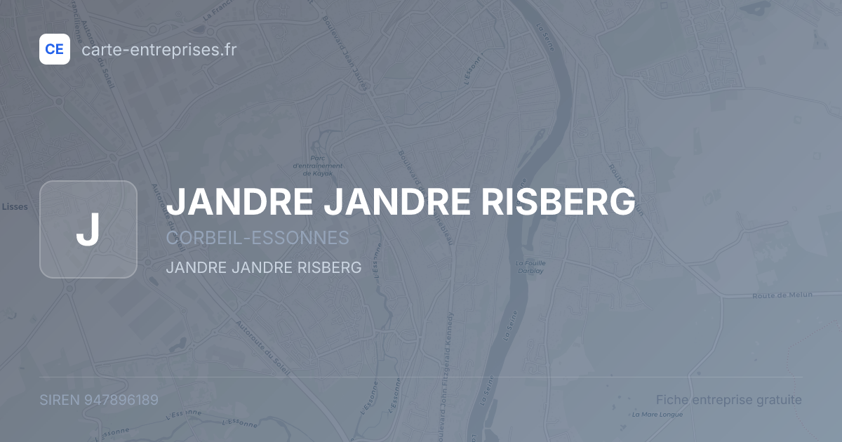 JANDRE JANDRE RISBERG — 947896189 — fiche entreprise
