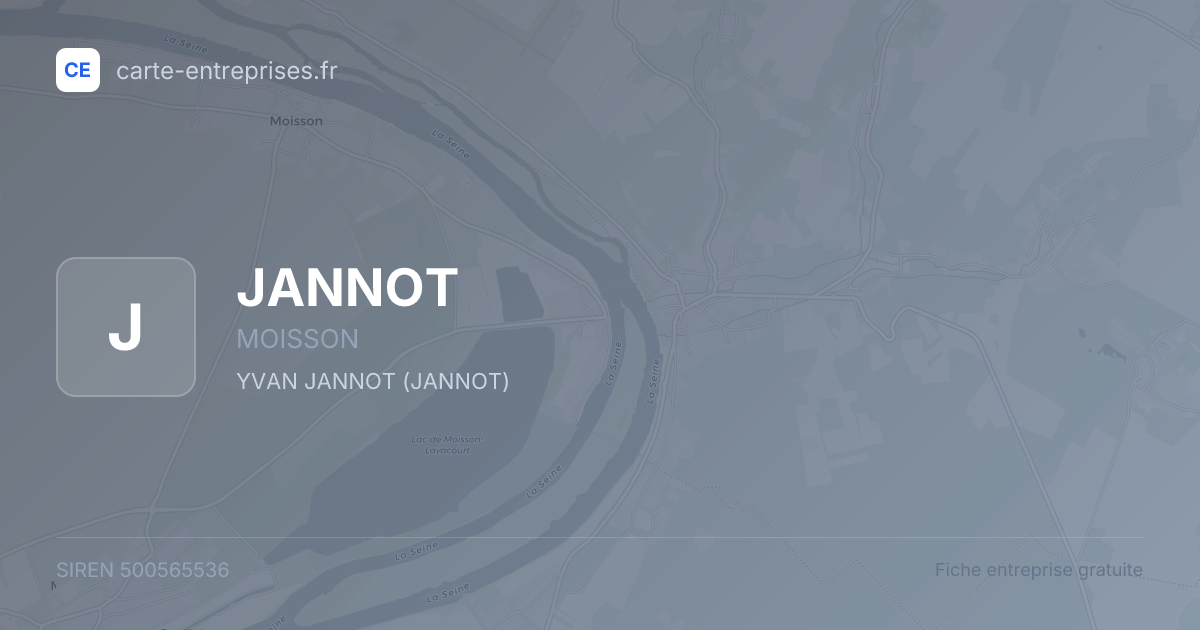 JANNOT — 500565536 — fiche entreprise