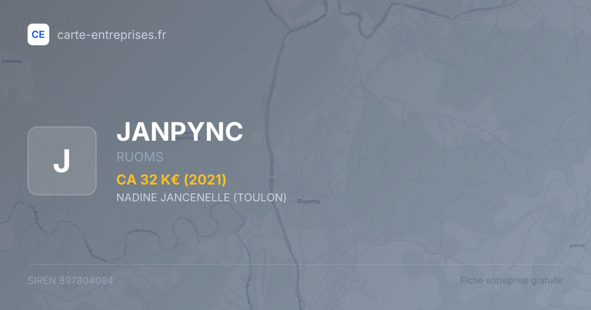 JANPYNC — 897804084 — fiche entreprise