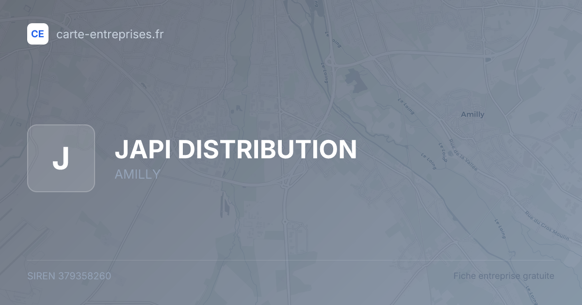 JAPI DISTRIBUTION — 379358260 — fiche entreprise
