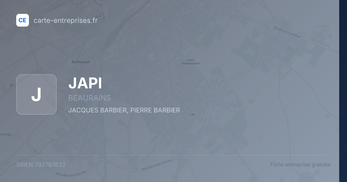 JAPI — 792787632 — fiche entreprise