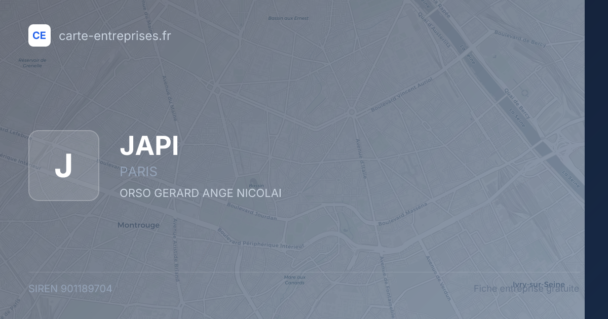 JAPI — 901189704 — fiche entreprise
