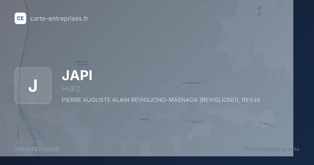 JAPI — 982176596 — fiche entreprise