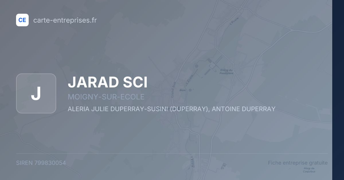 JARAD SCI — 799830054 — fiche entreprise