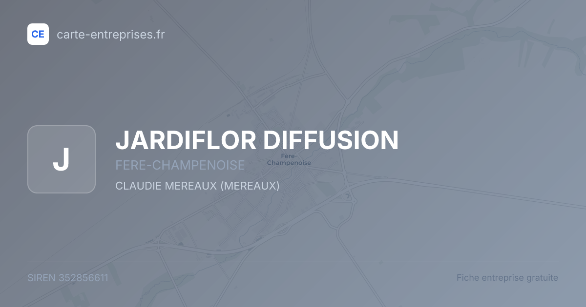 JARDIFLOR DIFFUSION — 352856611 — fiche entreprise
