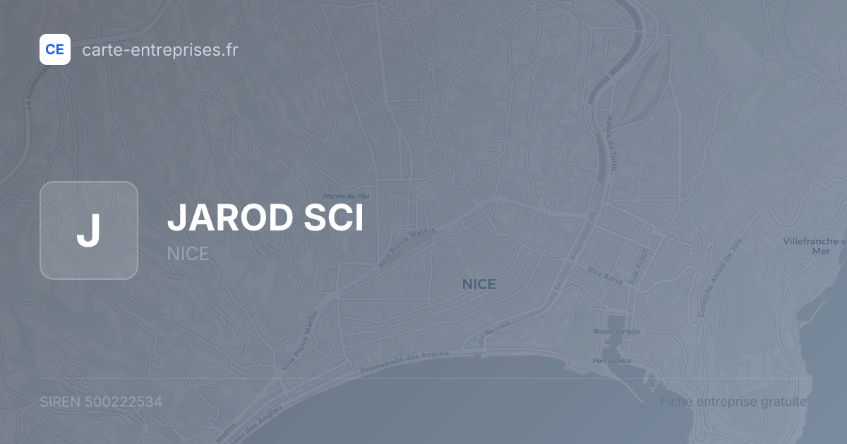 JAROD SCI — 500222534 — fiche entreprise