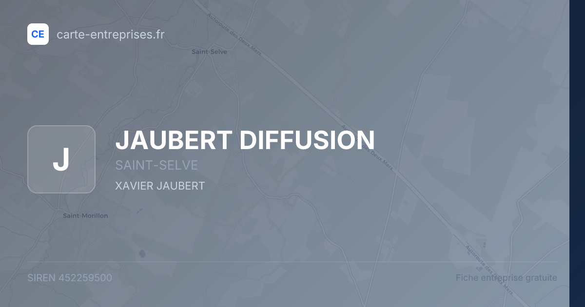 JAUBERT DIFFUSION — 452259500 — fiche entreprise