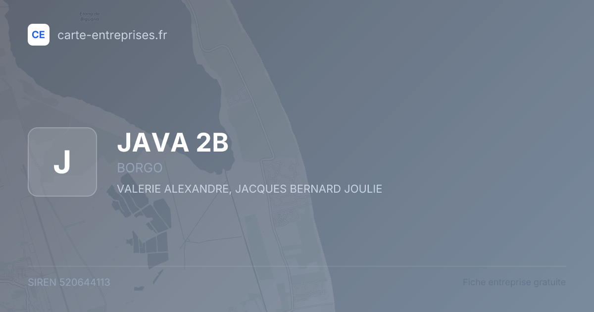 JAVA 2B — 520644113 — fiche entreprise