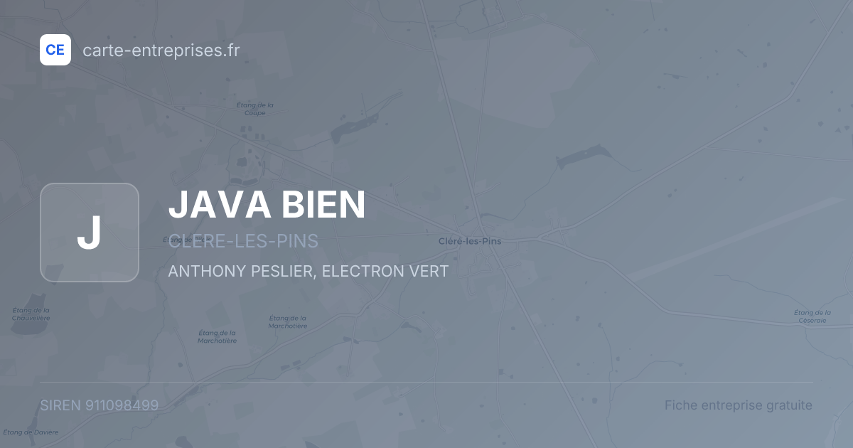 JAVA BIEN — 911098499 — fiche entreprise